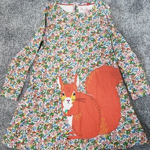 Mini Boden Squirrel Flowers Dress